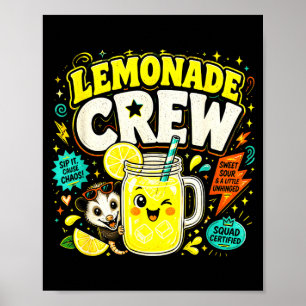 Poster Équipe de limonade drôle enfants mignons stand de 