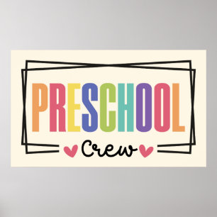 Poster Équipe de maternelle Équipe préscolaire