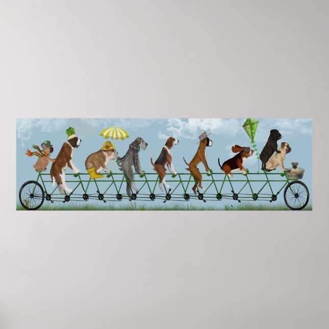 Poster Équipe de Mutley sur tandem (Devant)
