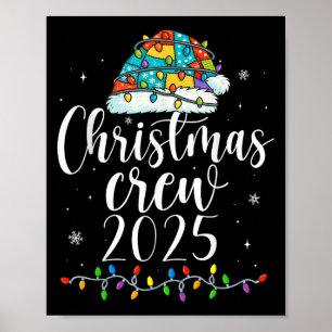 Poster Équipe de Noël de famille 2025 Correspondant Noël