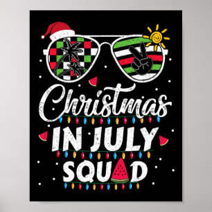 Poster Équipe de Noël en Juillet Drôle d'Été Xmas Hommes