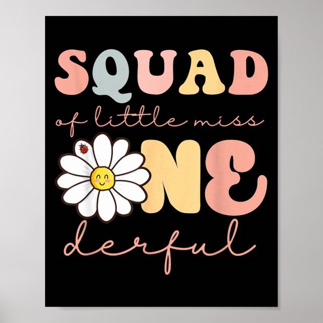 Poster Équipe de petite miss onederful premier anniversai (Devant)