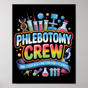 Poster Équipe de phlébotomie Semaine de laboratoire Techn