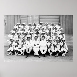 Poster Équipe de piste, Manille, début des années 1900