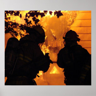 Poster Équipe de pompiers