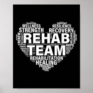 Poster Équipe de réadaptation Médecine de réadaptation