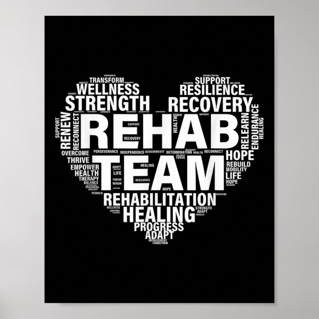 Poster Équipe de réadaptation Médecine de réadaptation (Devant)