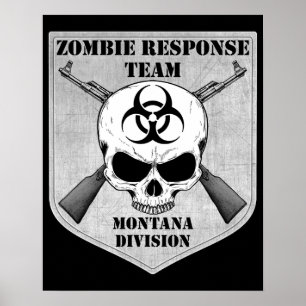 Poster Équipe de réponse de zombi : Division du Montana
