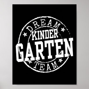 Poster Équipe de rêve de maternelle Cadeaux de maternelle