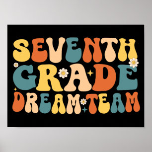 Poster Équipe De Rêve De Septième Année De Retour À L'Éco