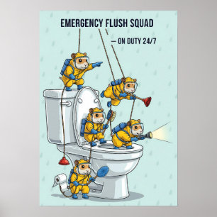 Poster Équipe de Rinçage d'Urgence