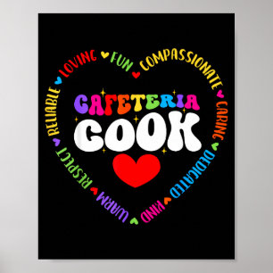 Poster Équipe de services alimentaires Cuisinier de cafét