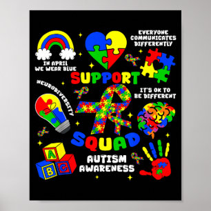 Poster Équipe de soutien sensibilisation à l'autisme pièc