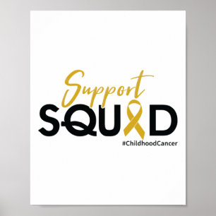 Poster Équipe de soutien - Sensibilisation au cancer de l