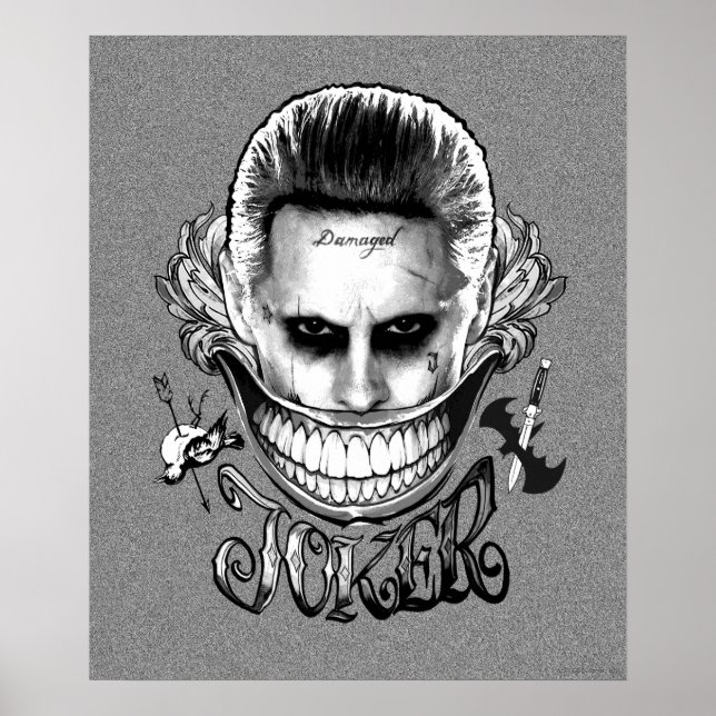 Poster Équipe de suicide | Joker Smile (Devant)