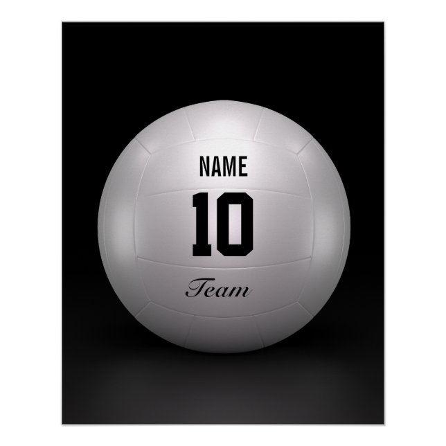 Poster Équipe de volley-ball (Devant)