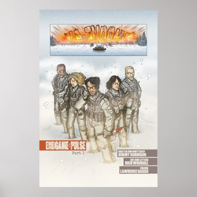 Poster Équipe d'échecs Comics Book Art (Devant)
