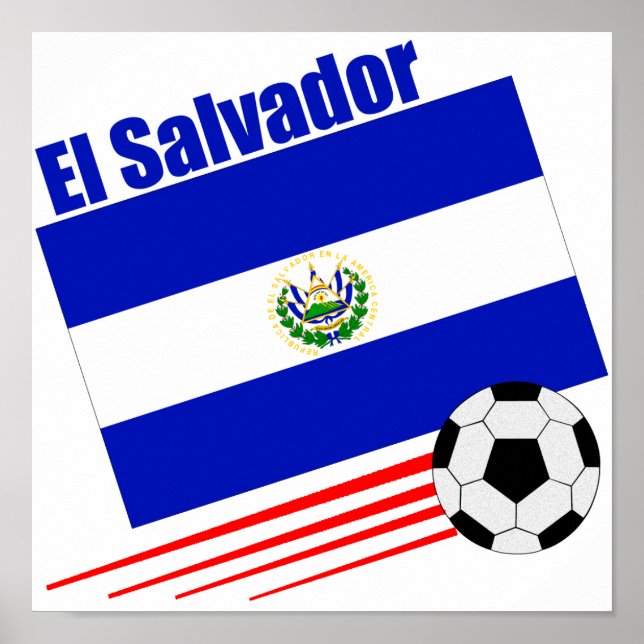 Poster Équipe d'El Salvador de football (Devant)