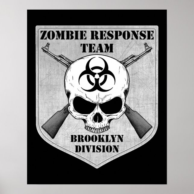 Poster Équipe d'intervention de Zombie : Division Brookly (Devant)
