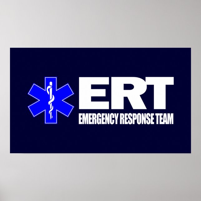 Poster Équipe d'intervention d'urgence ERT (Devant)