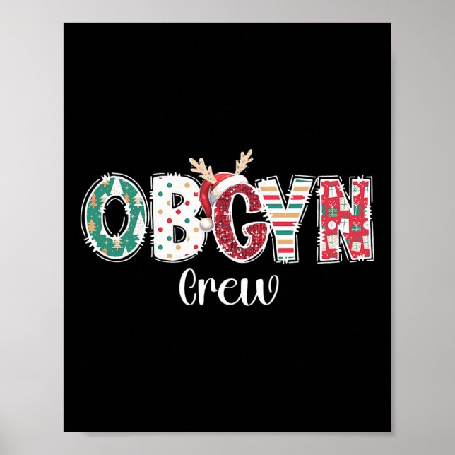 Poster Équipe d'obstétrique de l'équipage de Noël Obgyw O (Devant)