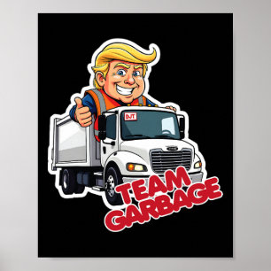 Poster Équipe Garbyge Élection Présidentielle 2025 Mignon