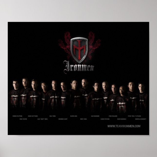 Poster Équipe Ironmen (Devant)