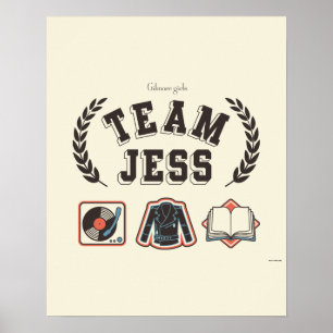 Poster Équipe Jess Conception Gilmore Girls