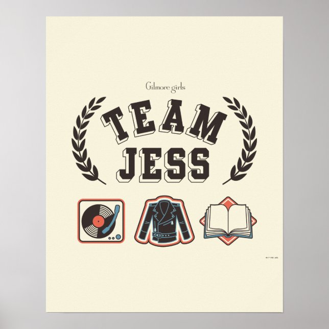 Poster Équipe Jess Conception Gilmore Girls (Devant)