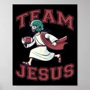 Poster Équipe Jésus Amant de football Tee Christian Faith