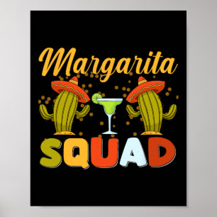 Poster Équipe Margarita Drôle Cinco De Mayo