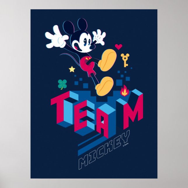 Poster Équipe Mickey Monde Numérique (Devant)
