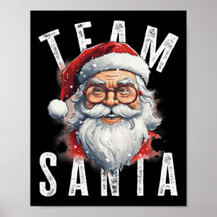 Poster Équipe Père Noël Noël Funny Noël Noël Noël Santa C