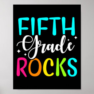 Poster Équipe Rocks de 5e année Enseignant de 5e année