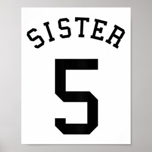 Poster Équipe sœur Uniforme # 5 Handbyll Sis Football Vol
