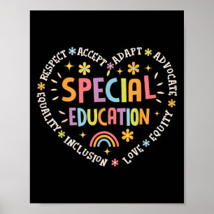 Poster Équipe spéciale d'éducation Rêve Équipe Professeur