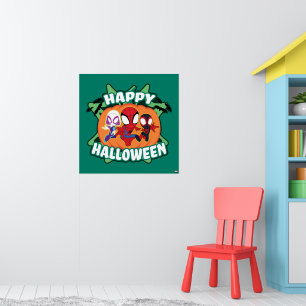 Poster Équipe Spidey Halloween heureux