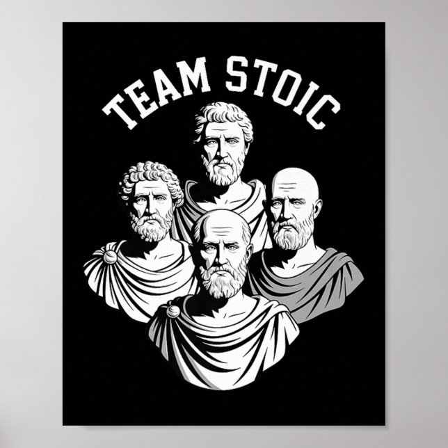 Poster Équipe Stoïque Épictète Histoire Fans Premium (Devant)