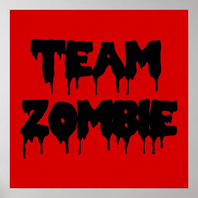 Poster Équipe Zombie (Devant)