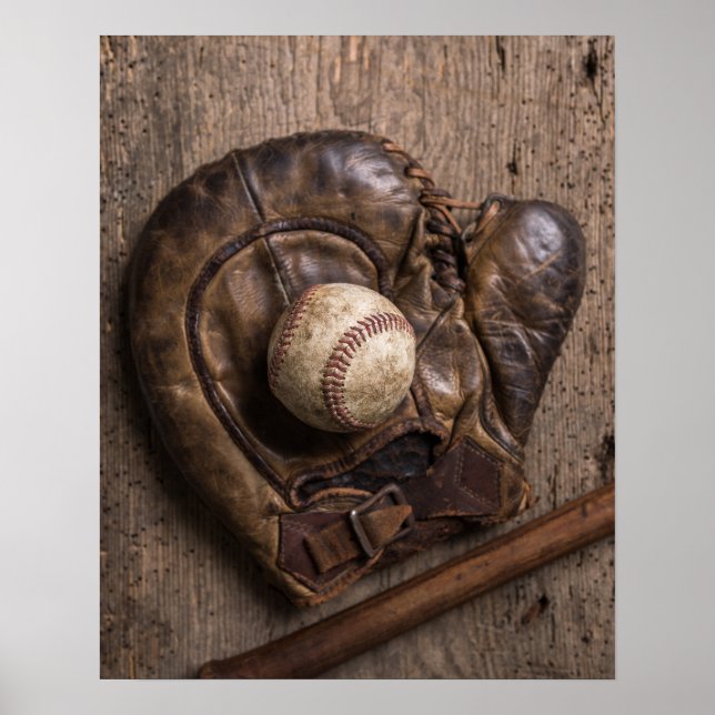 Poster Équipement de base-ball (Devant)