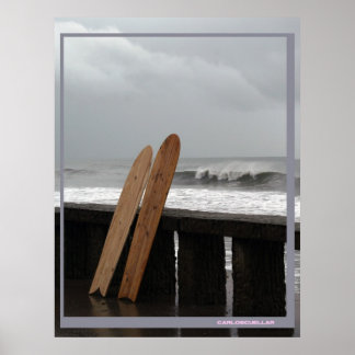 Poster équipement de surf