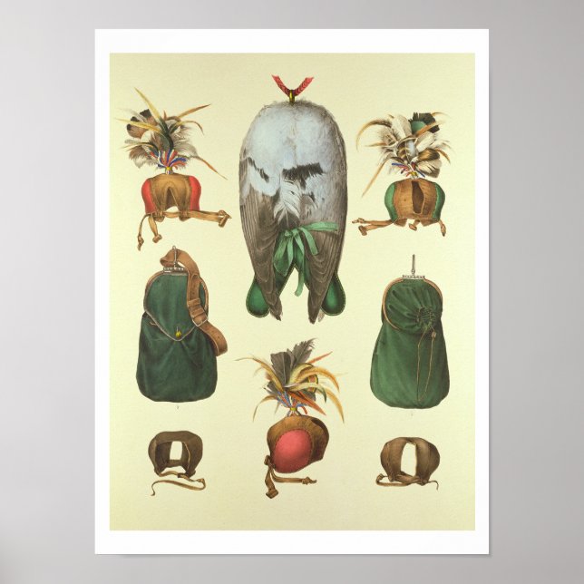Poster Équipement pour Falconry, de 'Traite de Fauconneri (Devant)