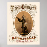 Équipements vintages de pompiers 1868