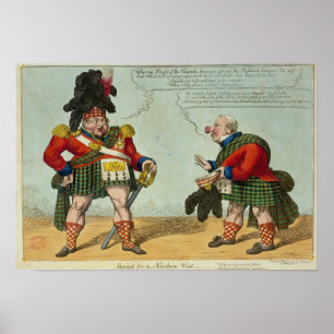 Poster Equipt pour une visite du nord, 1822