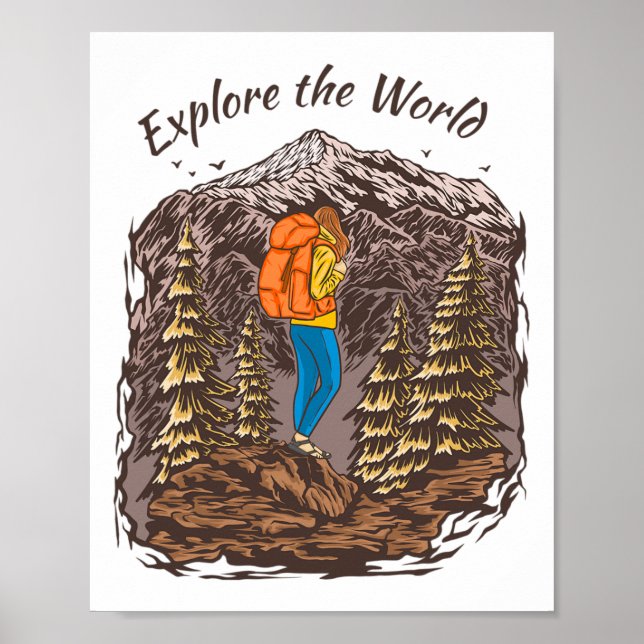 Poster Équitation Aventurier Yosemite Voyage Wyo (Devant)