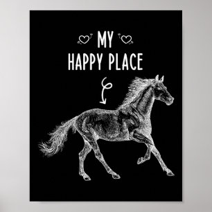 Poster Équitation équitation Mon Joyeux Lieu Equestre Che
