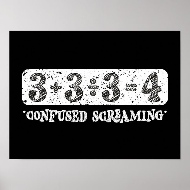 Poster Équivalent de soustraction de division d'addition (Devant)