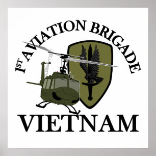 Poster ęr Vétérinaire Huey du Vietnam de BDE d'AVN