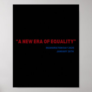 Poster Era Equality Kamala Harris 2024 Jour d'investiture
