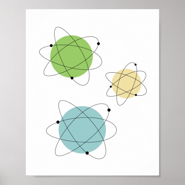Poster Ère Atomique Moderne du Milieu du Siècle (Devant)